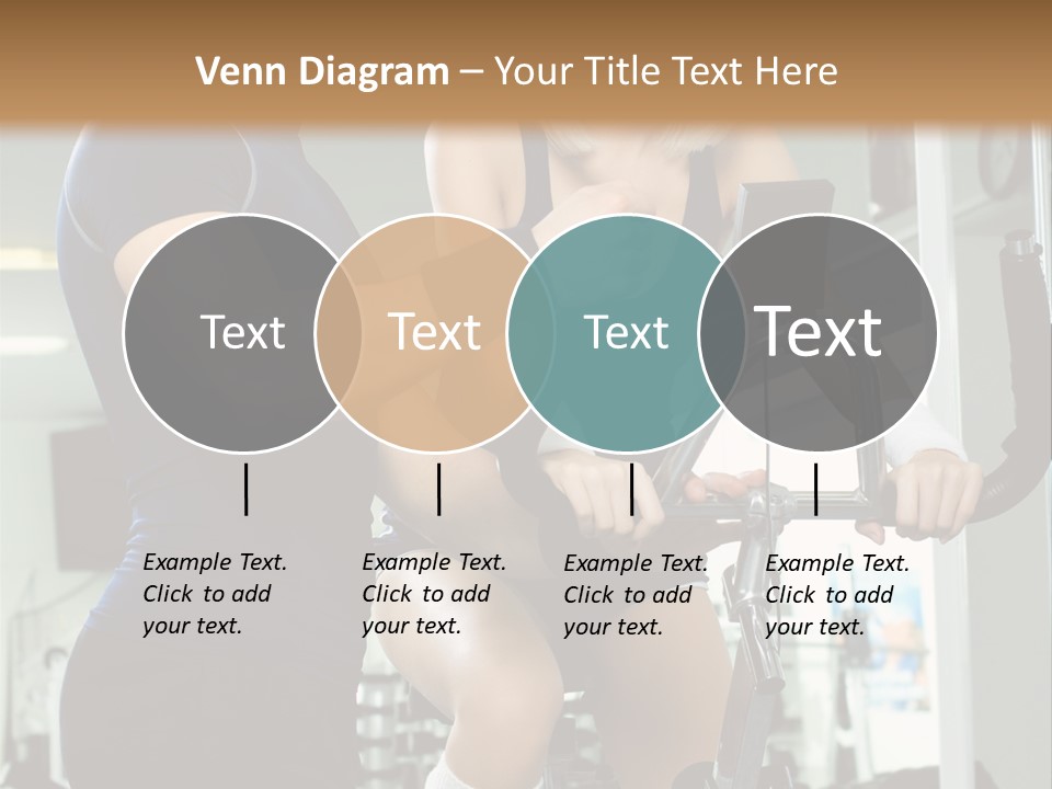 Sportswoman Execute Fitness PowerPoint Template