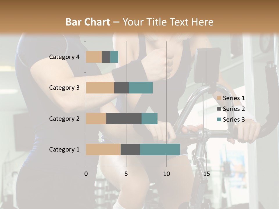 Sportswoman Execute Fitness PowerPoint Template