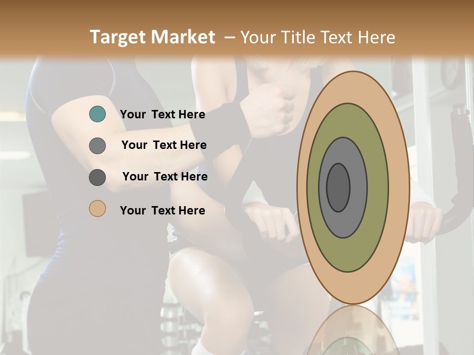 Sportswoman Execute Fitness PowerPoint Template