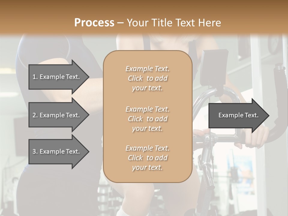 Sportswoman Execute Fitness PowerPoint Template