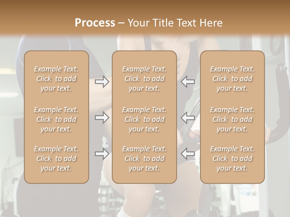 Sportswoman Execute Fitness PowerPoint Template