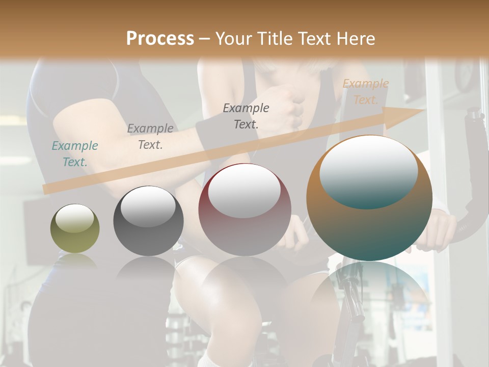 Sportswoman Execute Fitness PowerPoint Template