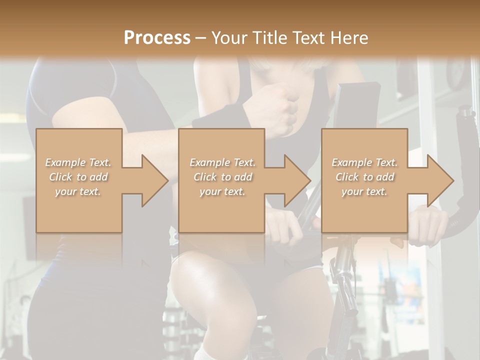 Sportswoman Execute Fitness PowerPoint Template