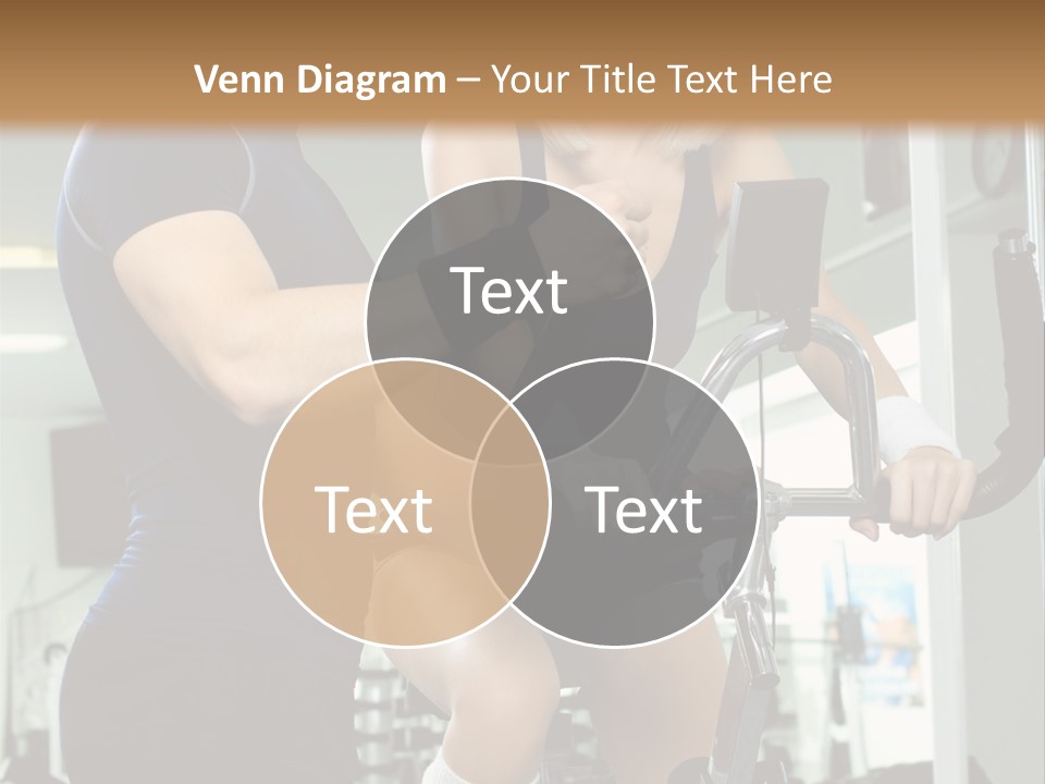 Sportswoman Execute Fitness PowerPoint Template