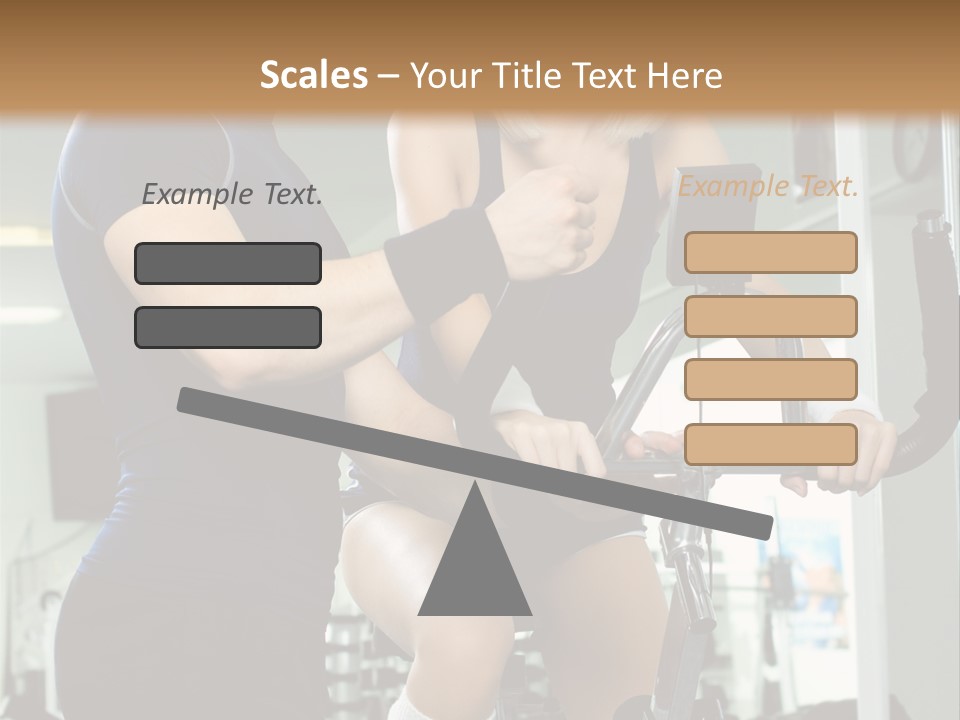 Sportswoman Execute Fitness PowerPoint Template