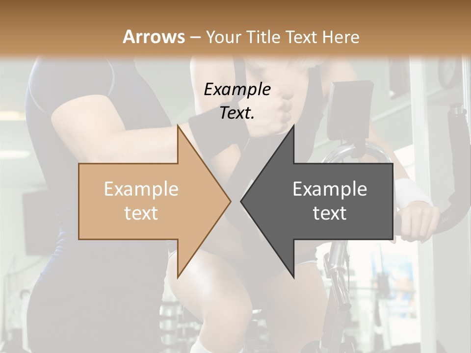 Sportswoman Execute Fitness PowerPoint Template