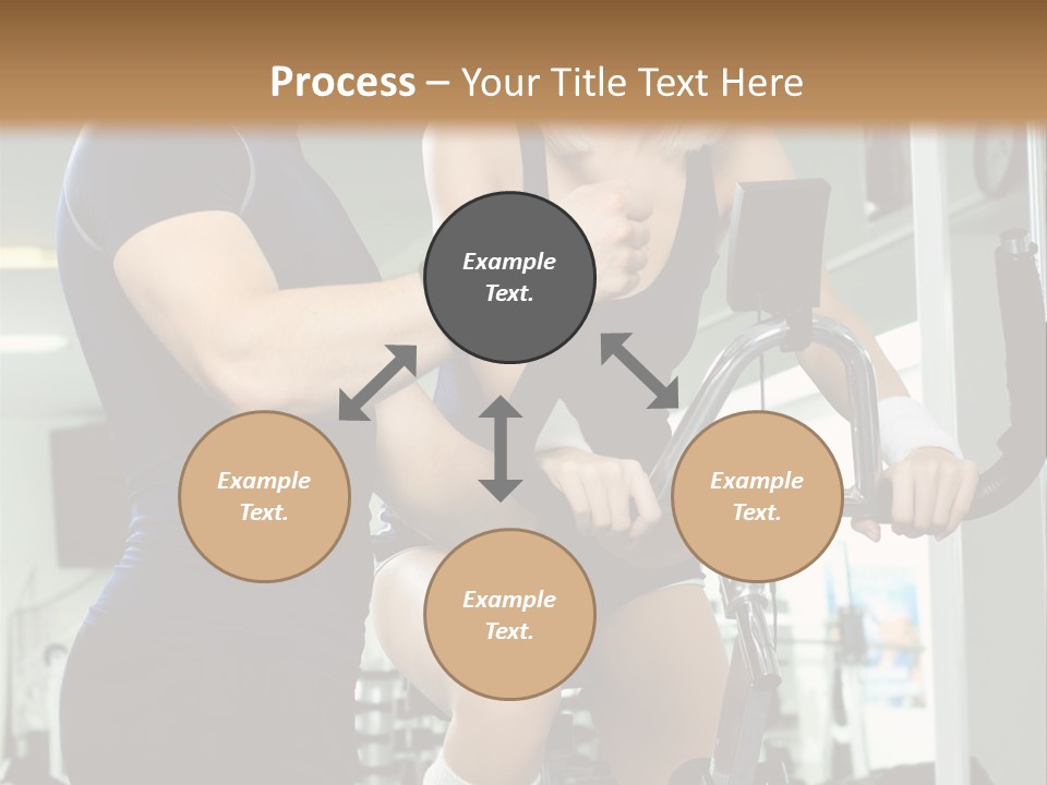 Sportswoman Execute Fitness PowerPoint Template