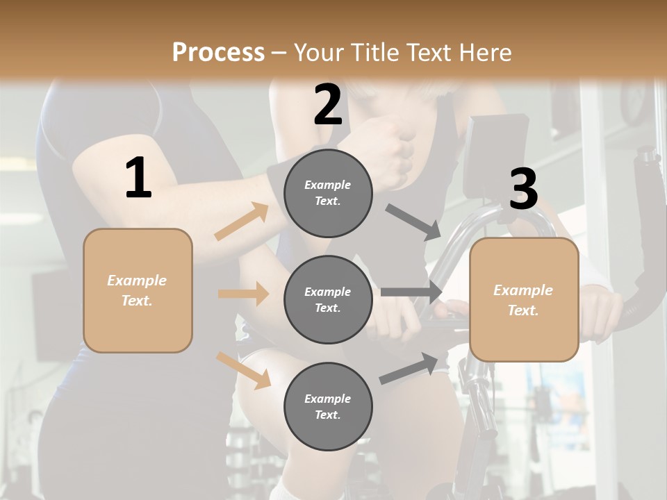 Sportswoman Execute Fitness PowerPoint Template