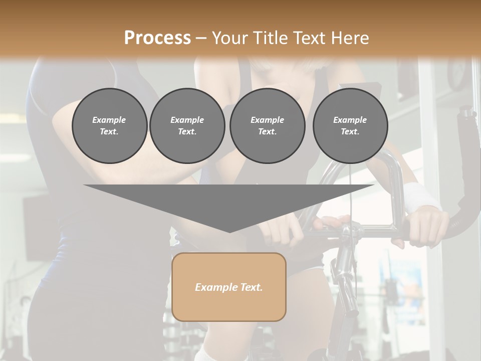 Sportswoman Execute Fitness PowerPoint Template