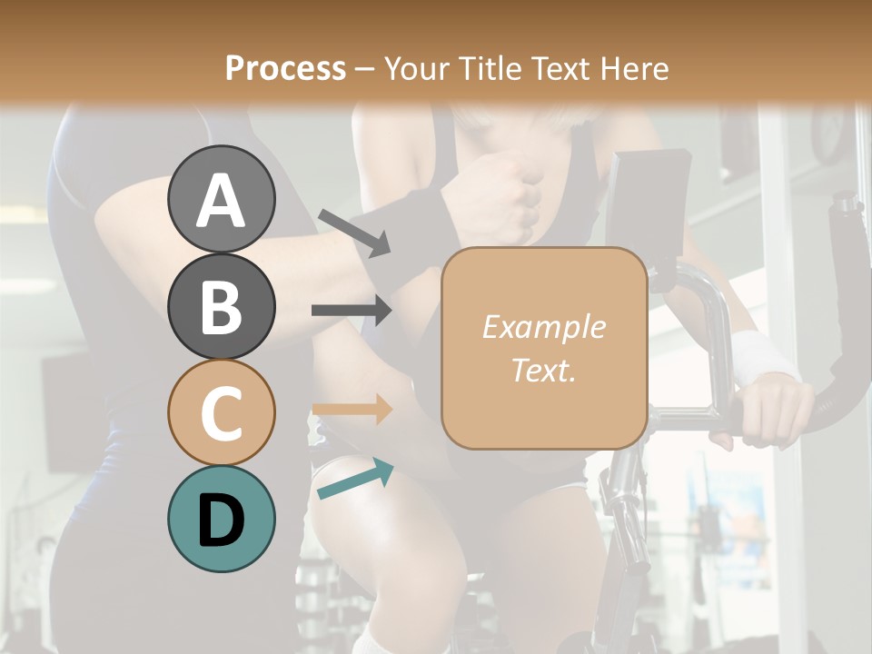 Sportswoman Execute Fitness PowerPoint Template