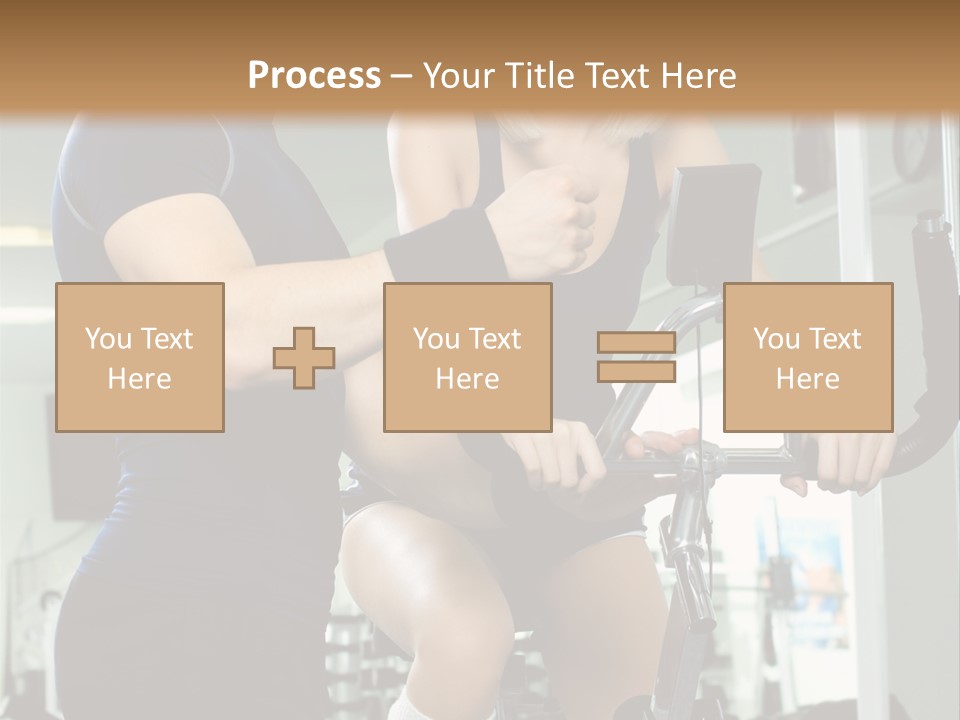 Sportswoman Execute Fitness PowerPoint Template