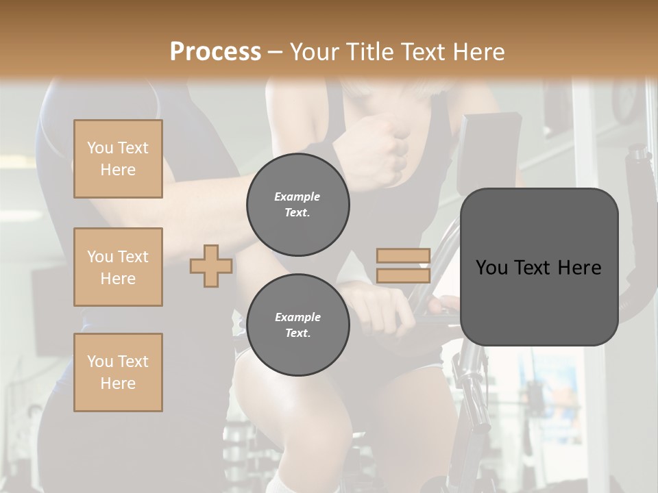 Sportswoman Execute Fitness PowerPoint Template
