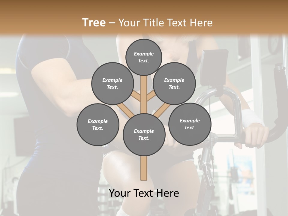 Sportswoman Execute Fitness PowerPoint Template