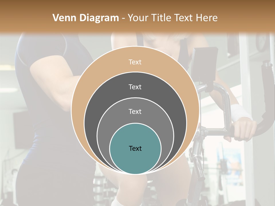 Sportswoman Execute Fitness PowerPoint Template