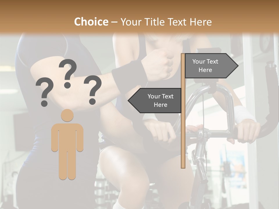 Sportswoman Execute Fitness PowerPoint Template