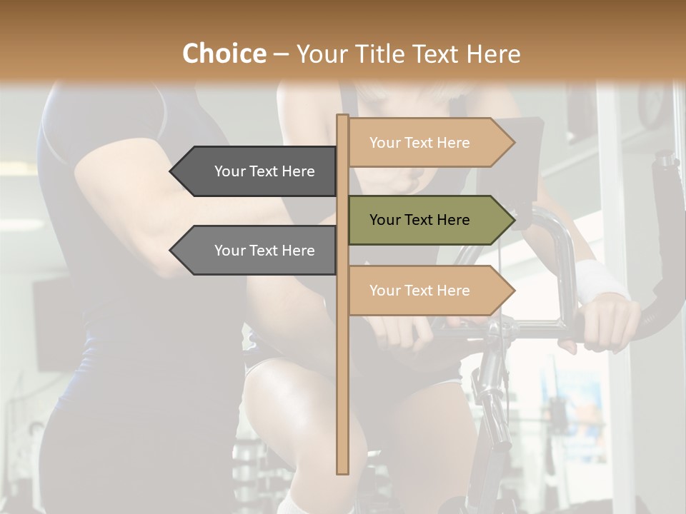 Sportswoman Execute Fitness PowerPoint Template