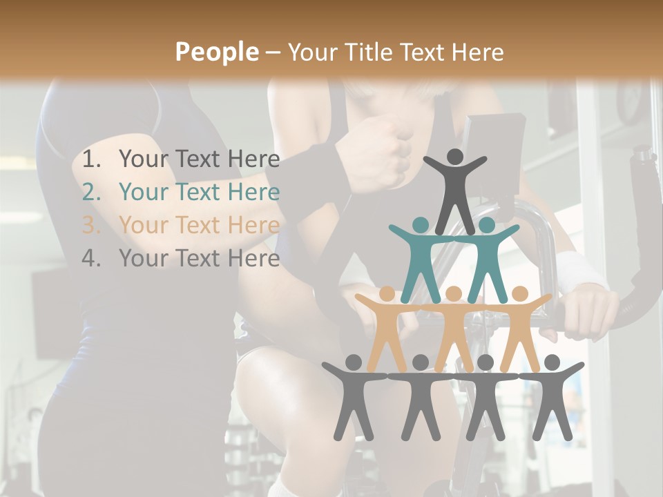 Sportswoman Execute Fitness PowerPoint Template