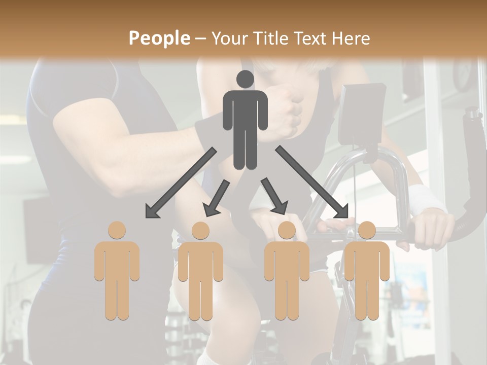 Sportswoman Execute Fitness PowerPoint Template