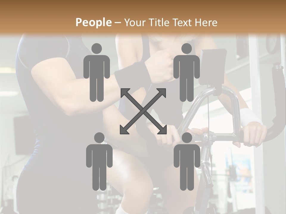 Sportswoman Execute Fitness PowerPoint Template