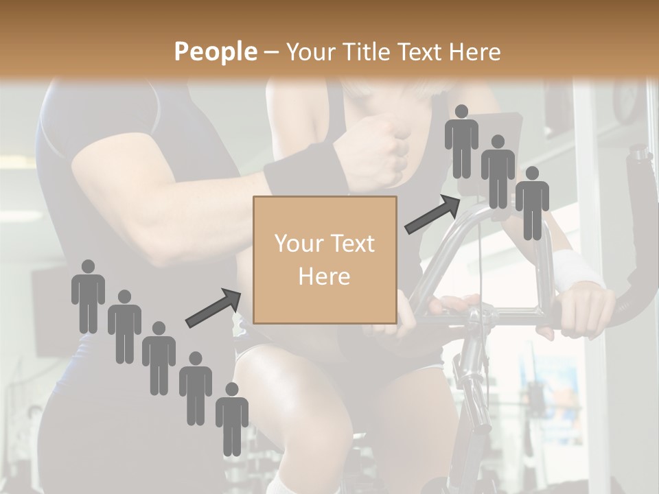 Sportswoman Execute Fitness PowerPoint Template