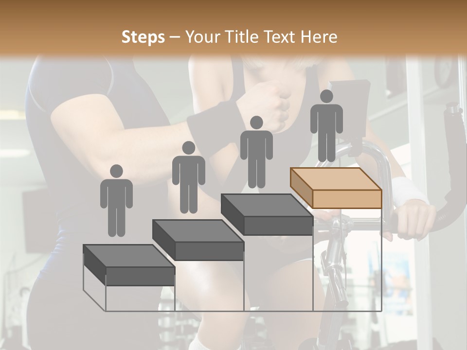 Sportswoman Execute Fitness PowerPoint Template