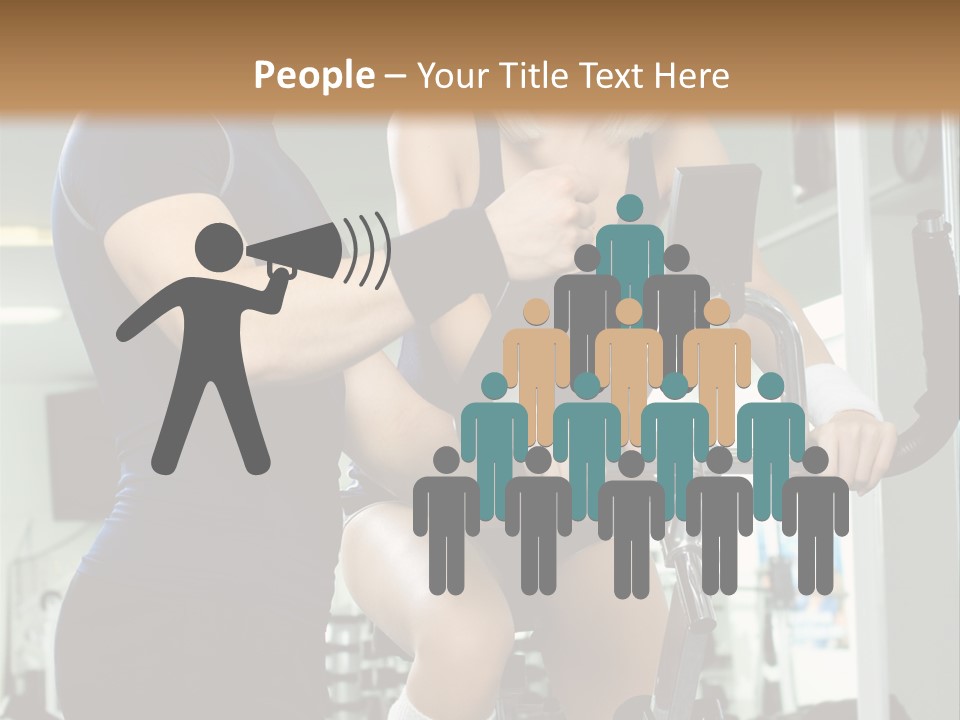 Sportswoman Execute Fitness PowerPoint Template