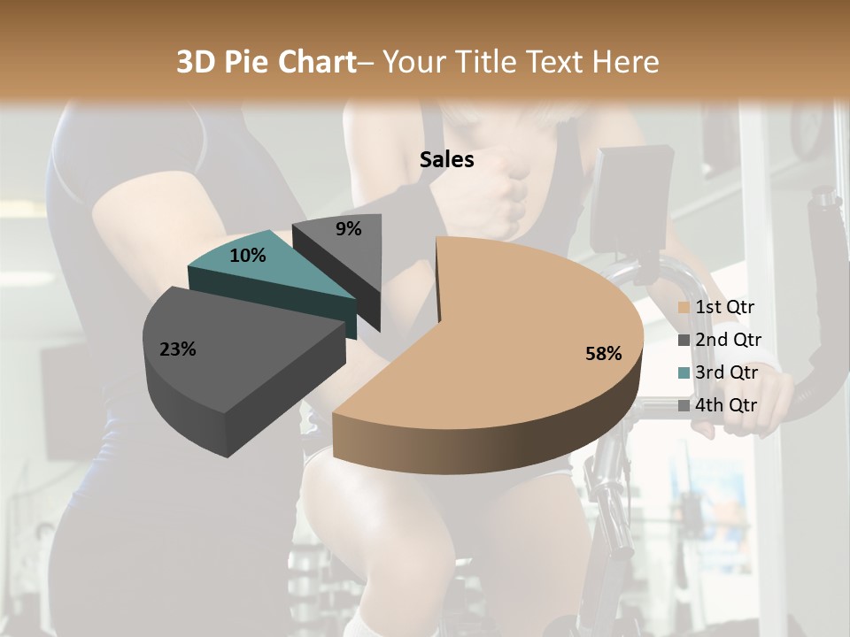 Sportswoman Execute Fitness PowerPoint Template