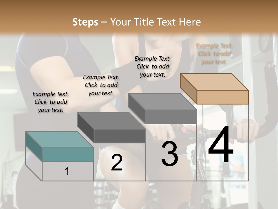 Sportswoman Execute Fitness PowerPoint Template