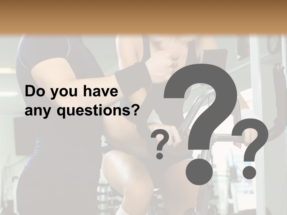 Sportswoman Execute Fitness PowerPoint Template