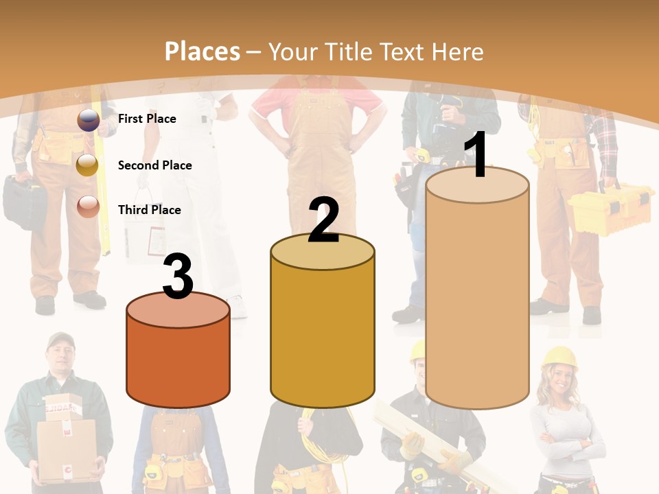Man Staff Working PowerPoint Template