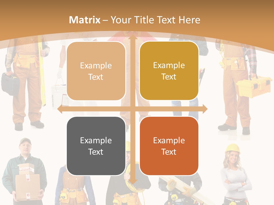 Man Staff Working PowerPoint Template