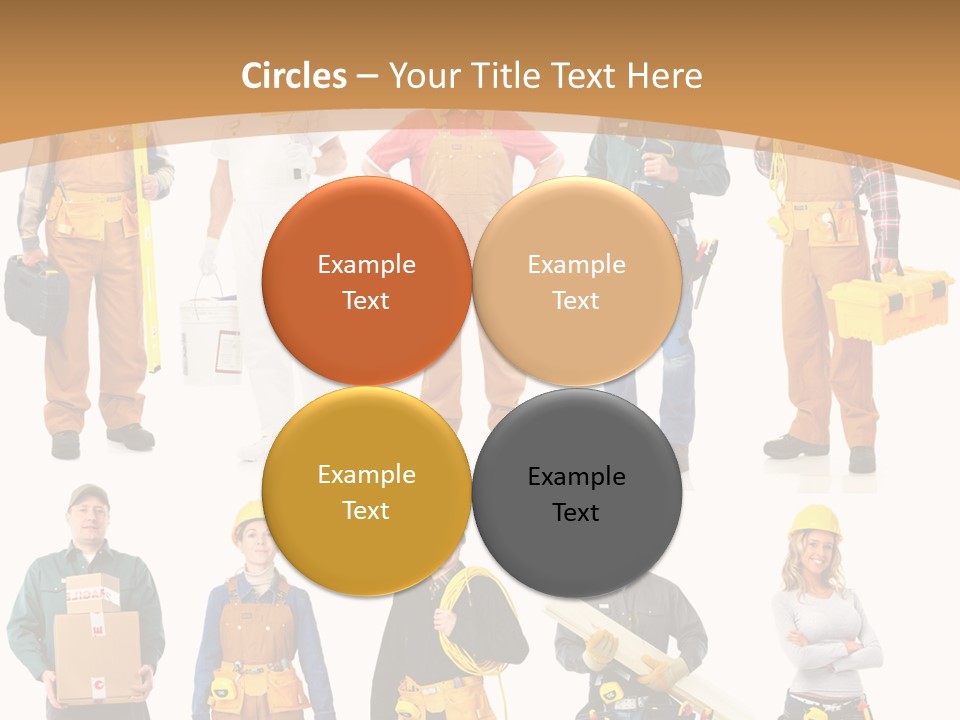 Man Staff Working PowerPoint Template