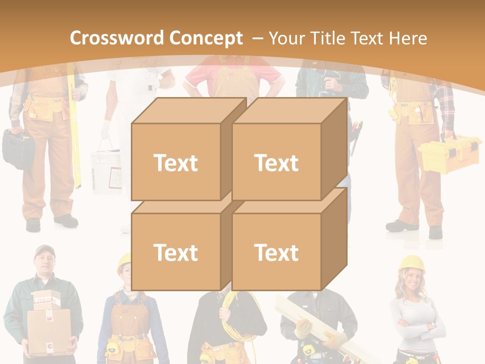 Man Staff Working PowerPoint Template