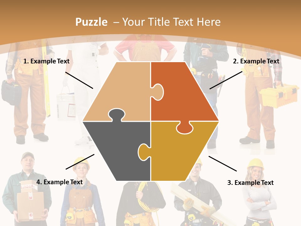 Man Staff Working PowerPoint Template