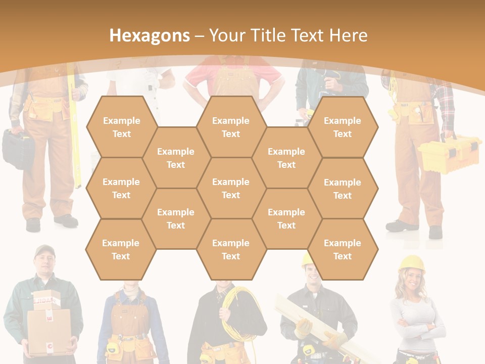 Man Staff Working PowerPoint Template