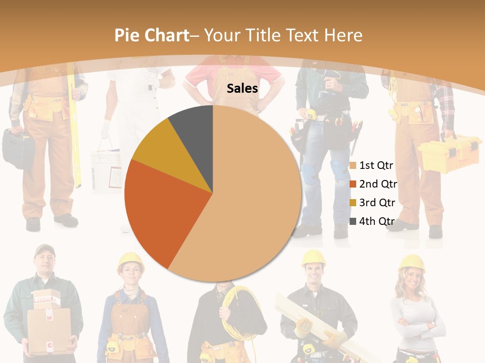 Man Staff Working PowerPoint Template