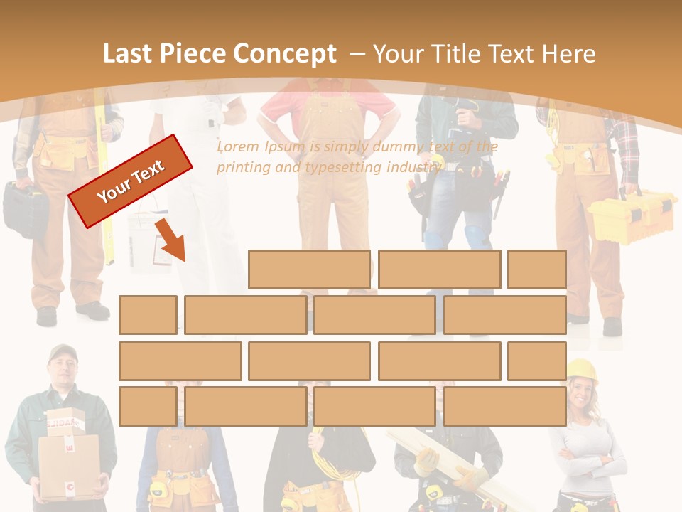 Man Staff Working PowerPoint Template