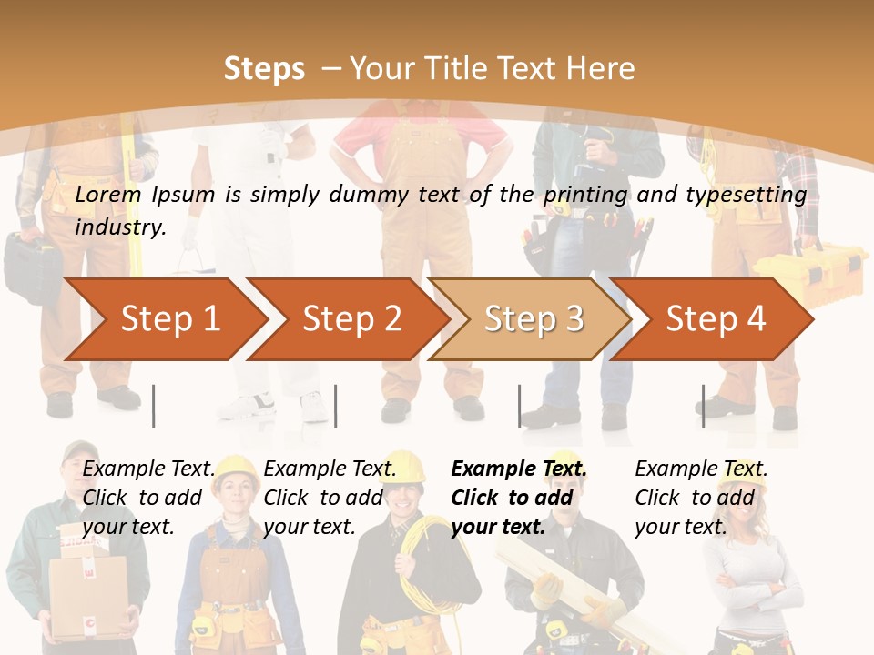 Man Staff Working PowerPoint Template