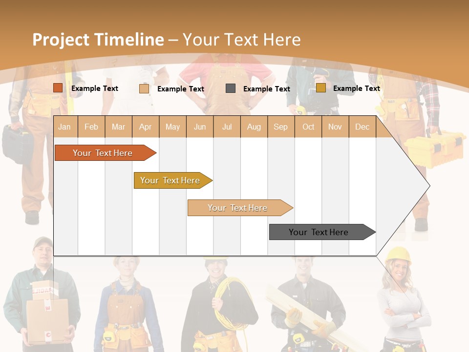 Man Staff Working PowerPoint Template