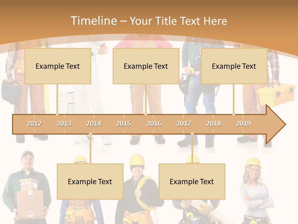 Man Staff Working PowerPoint Template