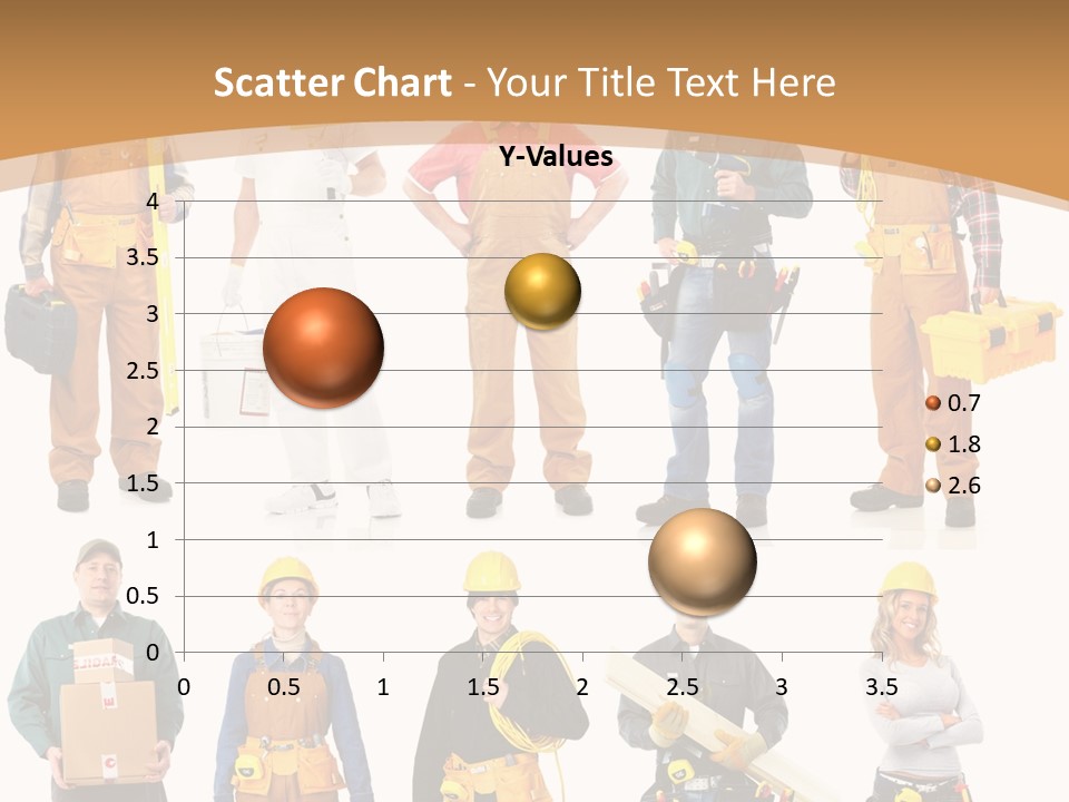 Man Staff Working PowerPoint Template