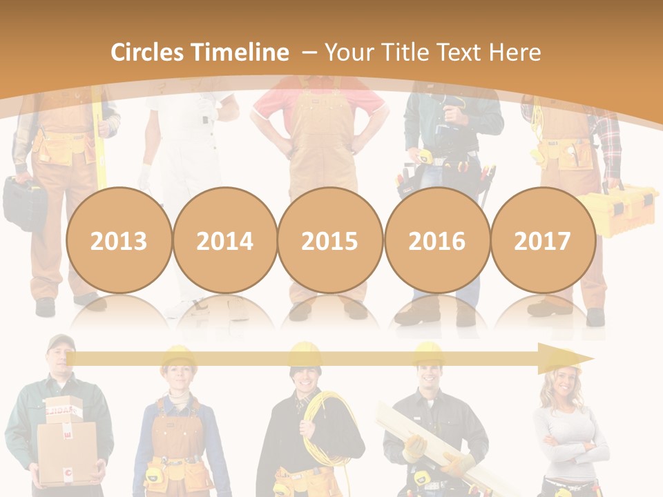 Man Staff Working PowerPoint Template