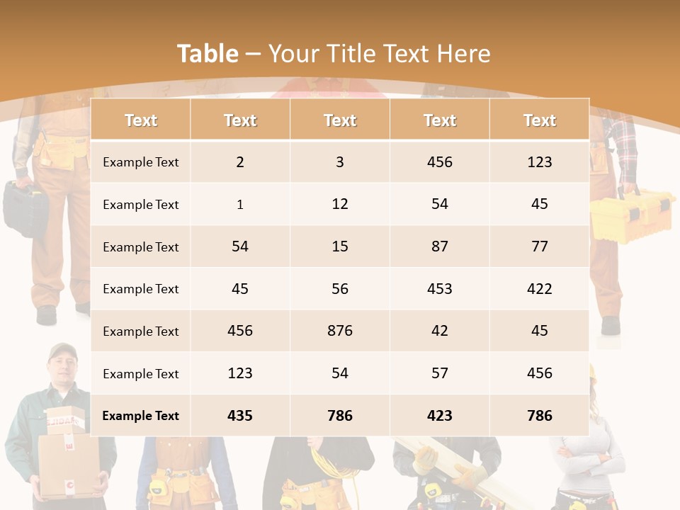 Man Staff Working PowerPoint Template