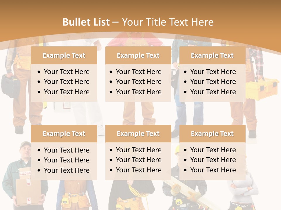 Man Staff Working PowerPoint Template