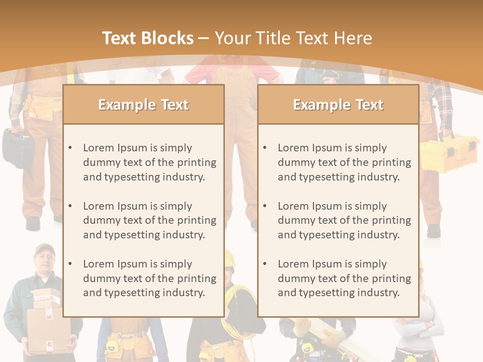 Man Staff Working PowerPoint Template