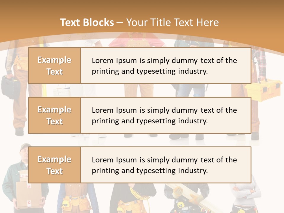 Man Staff Working PowerPoint Template