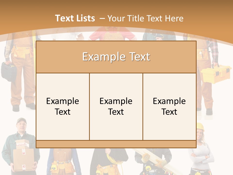 Man Staff Working PowerPoint Template
