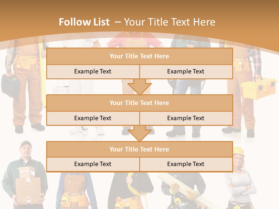 Man Staff Working PowerPoint Template