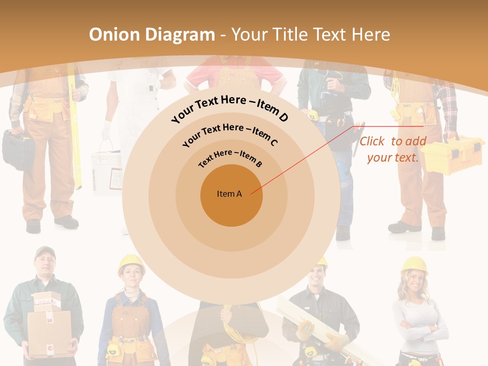 Man Staff Working PowerPoint Template