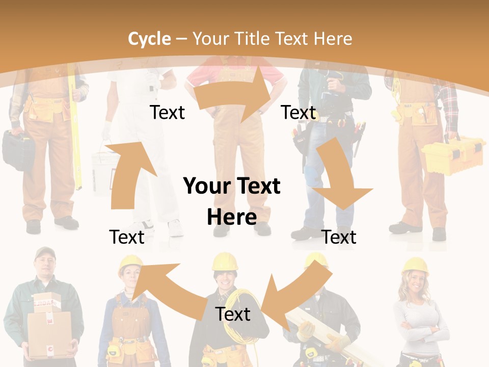 Man Staff Working PowerPoint Template
